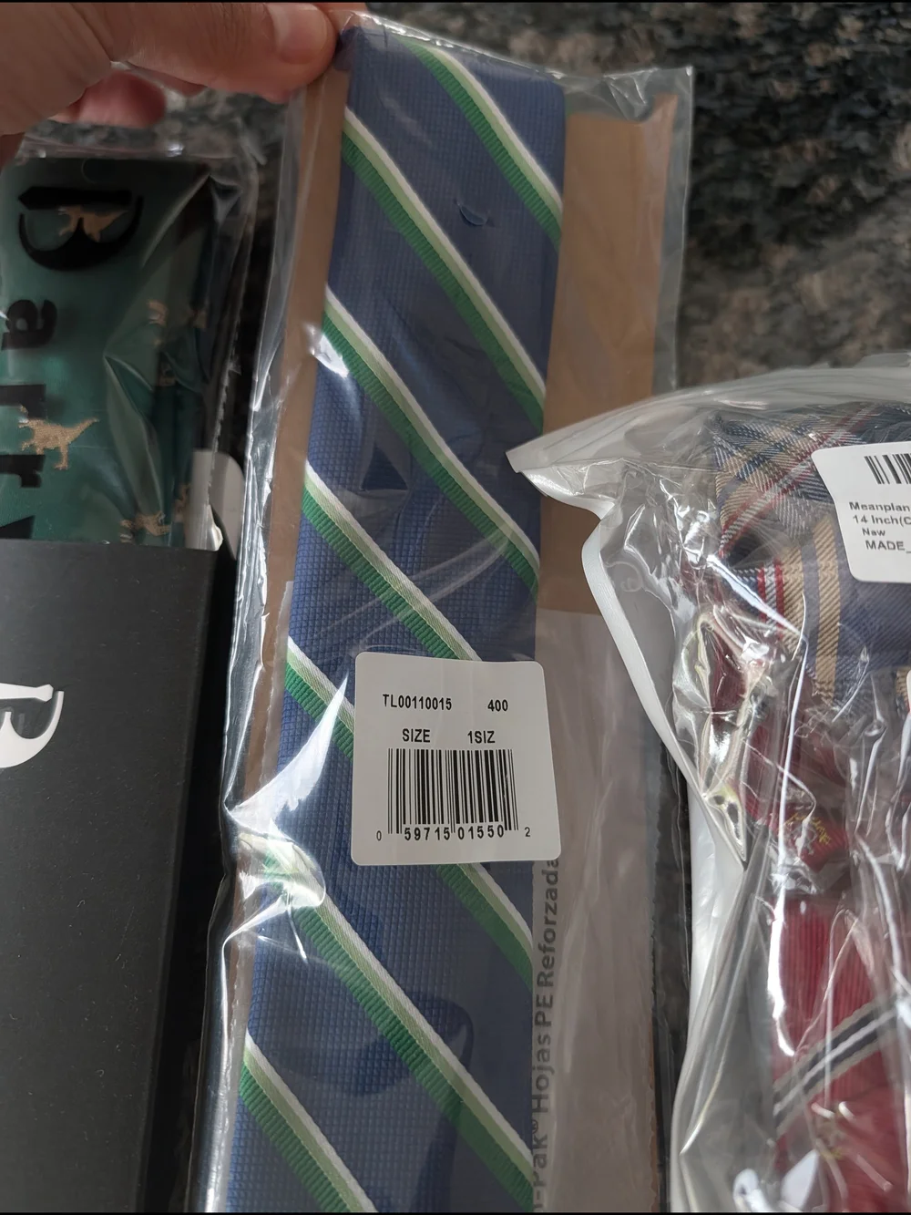 Boys Adjustable Ties - Green, Dino, Blue, Striped